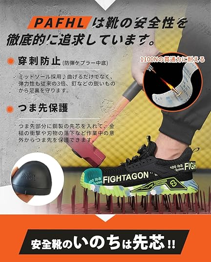 Amazon | [NEXTPROTEIN] ダイヤル式 セーフティシューズ 安全靴