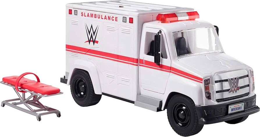 Amazon.co.jp: WWE Wrekkin' Slambulance Vehicle with Rolling Wheels