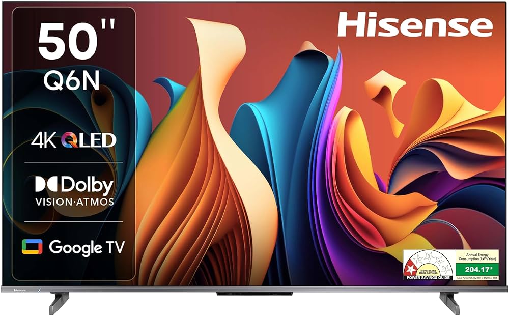 Hisense 126 cm (50 inches) Q6N Series 4K Ultra HD Smart Google