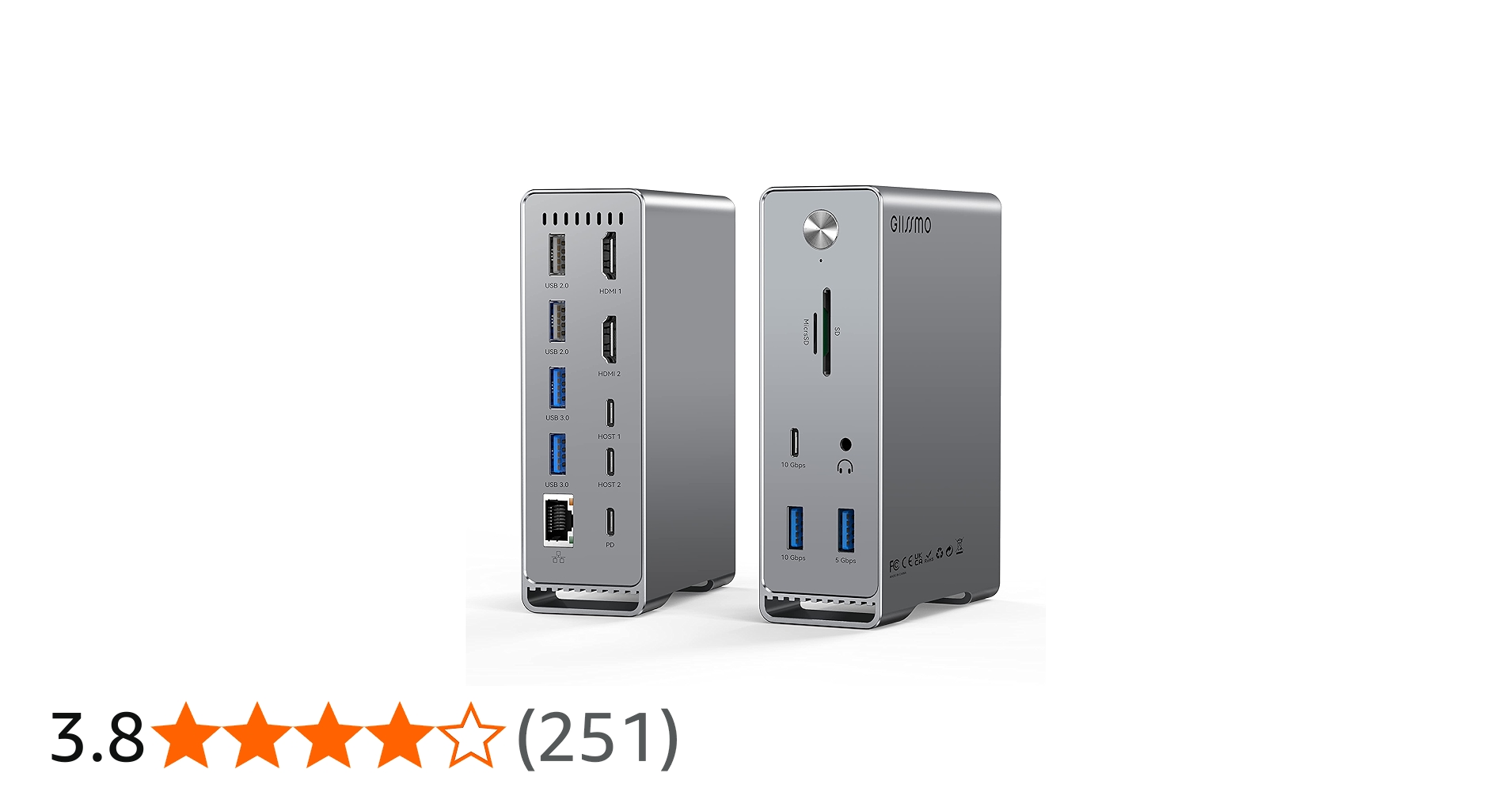 Amazon.co.jp: GIISSMO Macbook Pro/Air 14-IN-2 USB C ドッキング