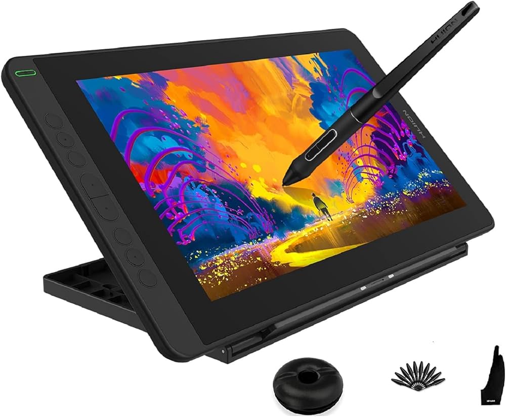 HUION Kamvas 12 Tablet Mesa Digitalizadora de desenho gráfico com