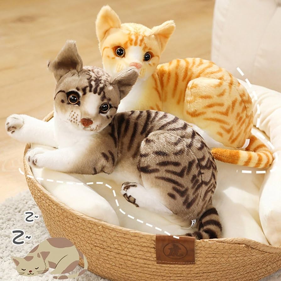 Amazon.co.jp: 猫 縫いぐるみ ネコ ぬいぐるみ リアル動物ぬいぐるみ