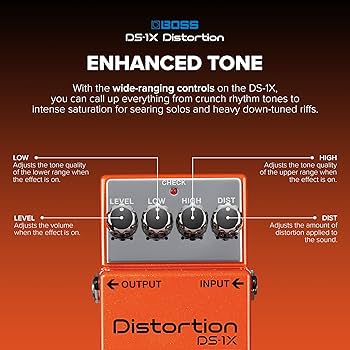 Amazon.com: BOSS DS-1X Distortion | Advanced Guitar Effect Pedal