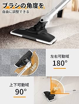 Amazon | YOMA コードレス掃除機 1kg超軽量 17Kpa強力吸引 掃除機 静音