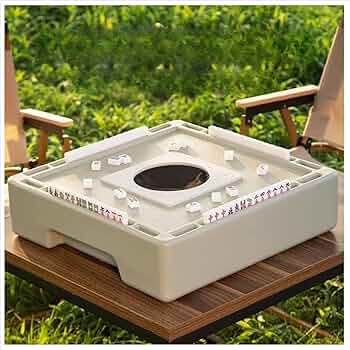 Amazon | Zosyfex ポータブル無動力ミニ麻雀機 麻雀テーブル｜いつでも