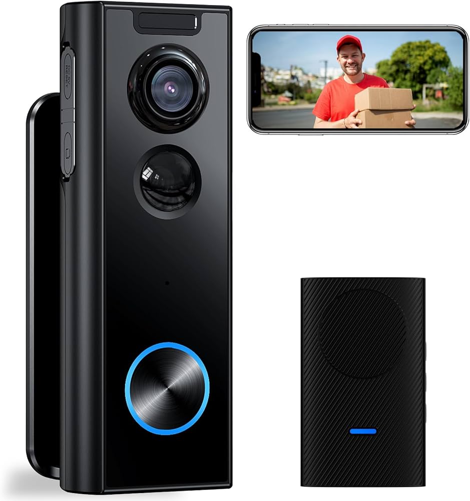 Amazon.co.jp: インターホン ワイヤレス 工事不要【400万画素・2.7K