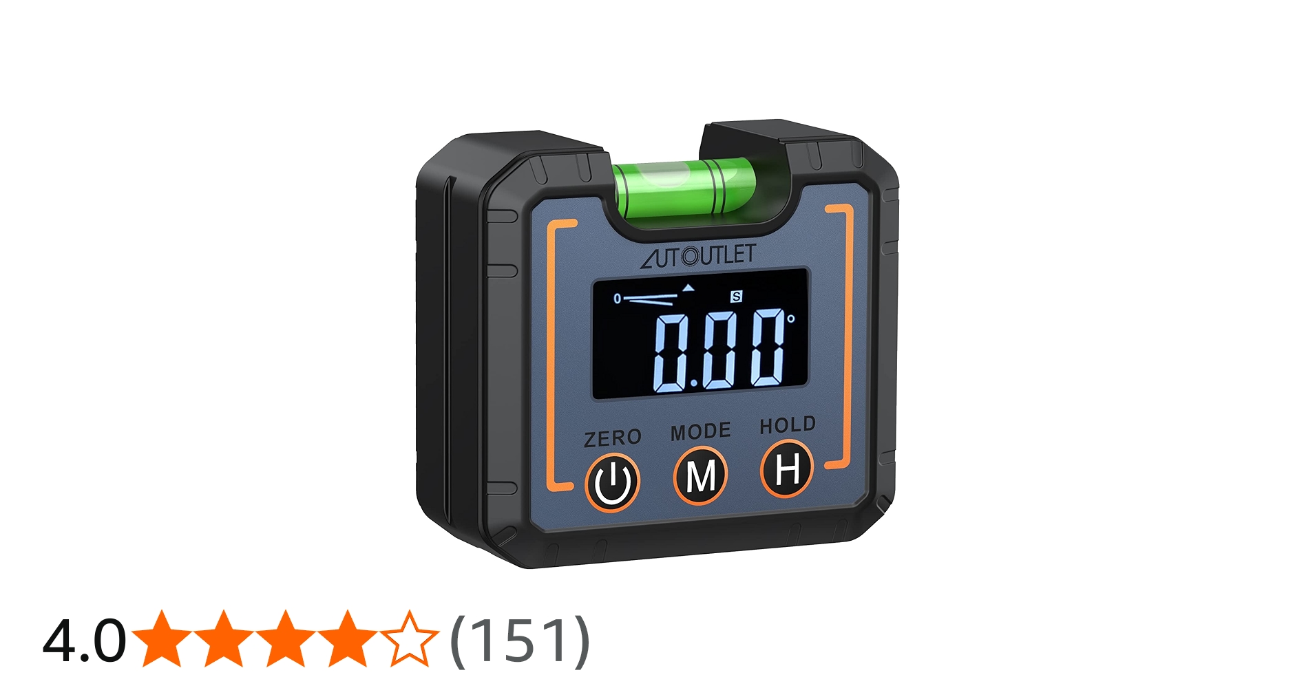 Amazon.co.jp: AUTOUTLET デジタル角度計 レベルバブル付き 4測定単位