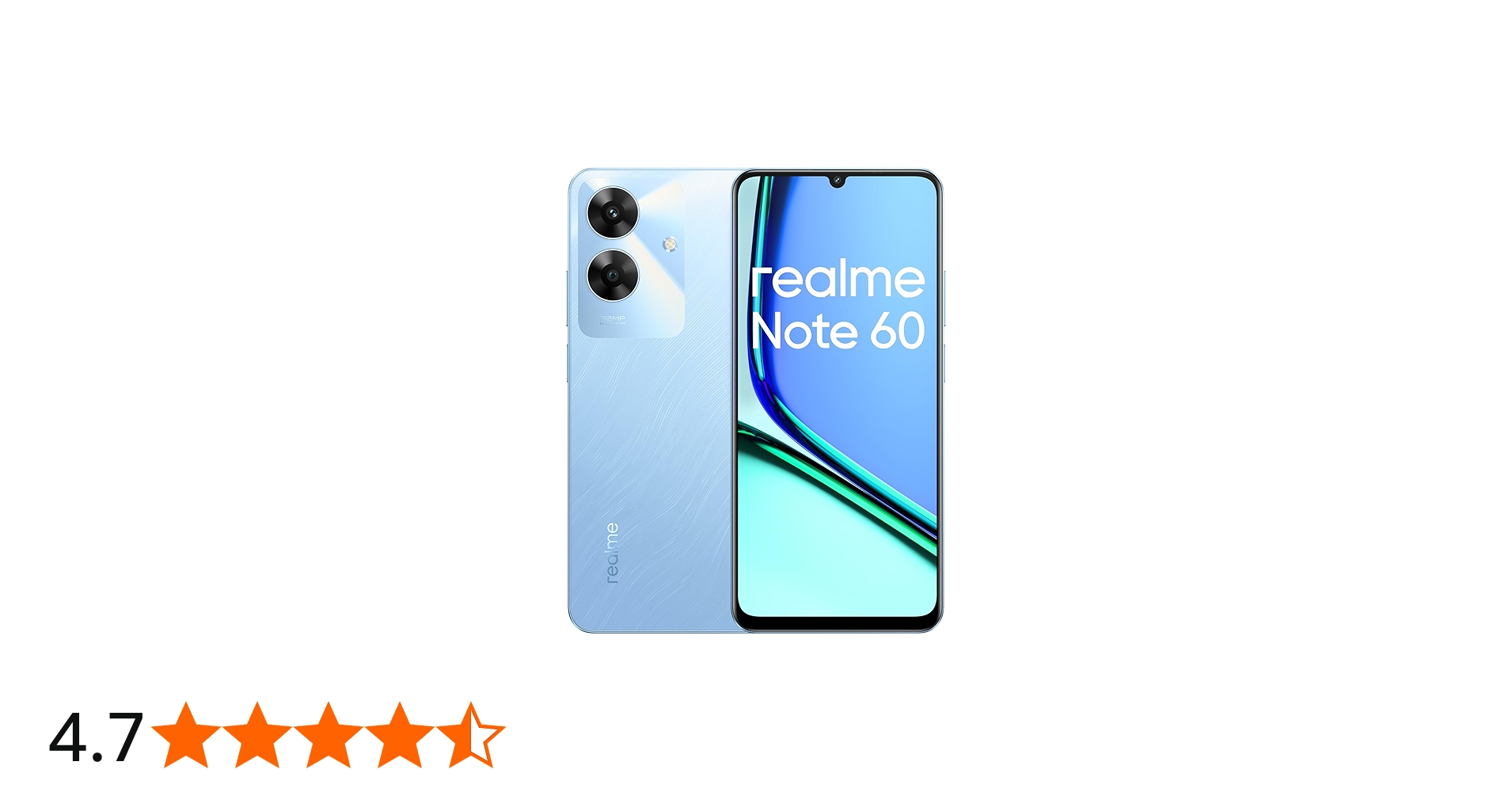 Realme Note 60 Dual SIM 4GB RAM 256GB 4G (Voyage Blue) -Middle