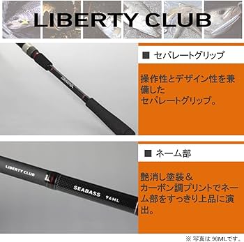 Amazon | ダイワ(DAIWA) シーバスロッド リバティークラブシーバス 96M