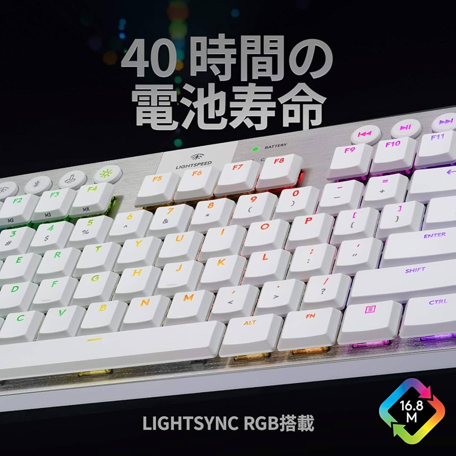 Amazon.co.jp: Logicool G PRO ゲーミングキーボード G913-TKL-TCWH