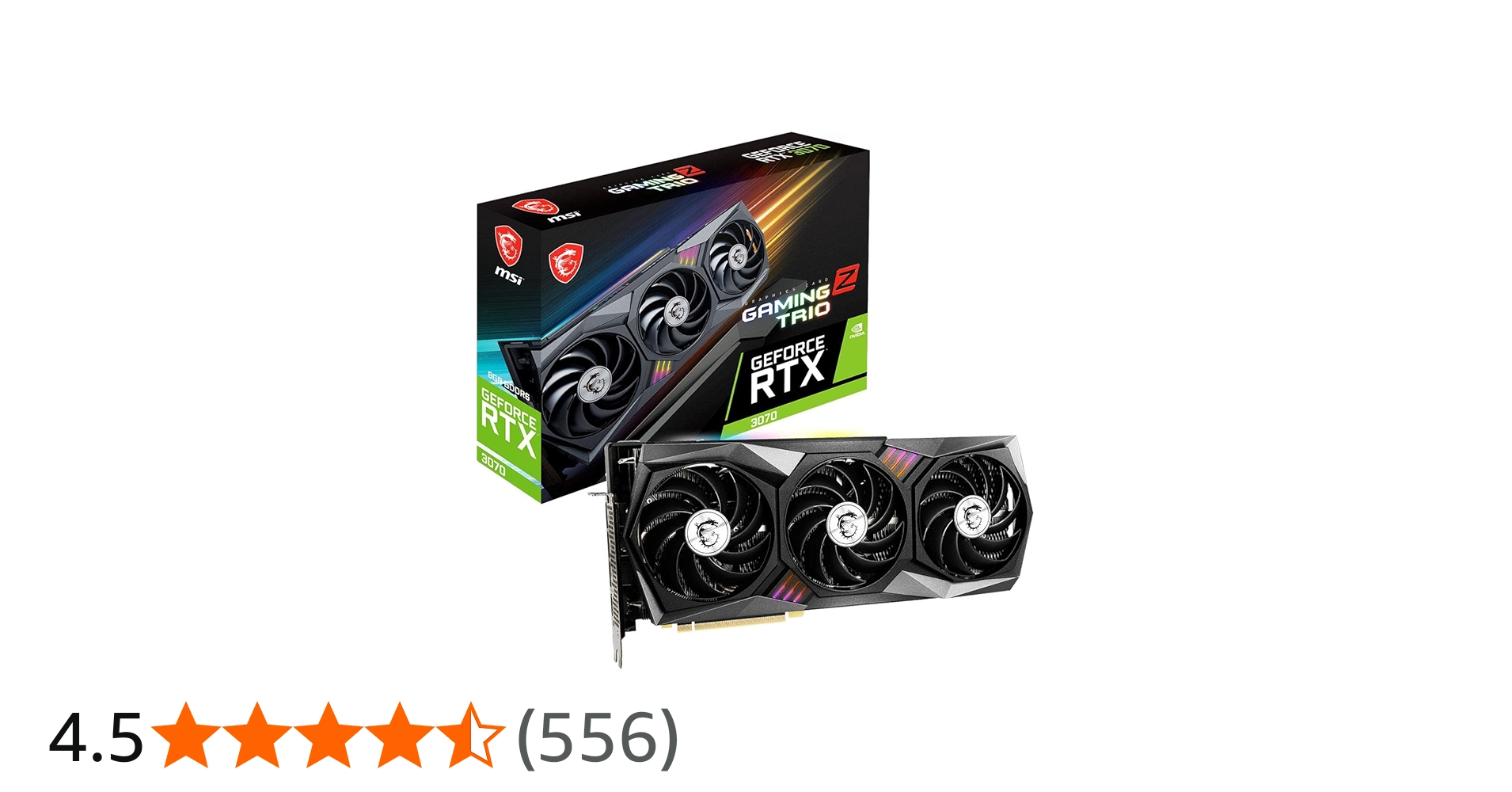 Amazon | MSI GeForce RTX 3070 GAMING Z TRIO 8G LHR グラフィックス