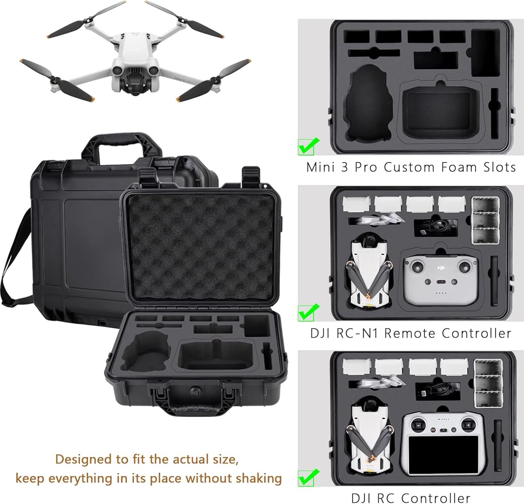 Amazon.com: Hard Case for DJI Mini 3 Pro Drone - Waterproof