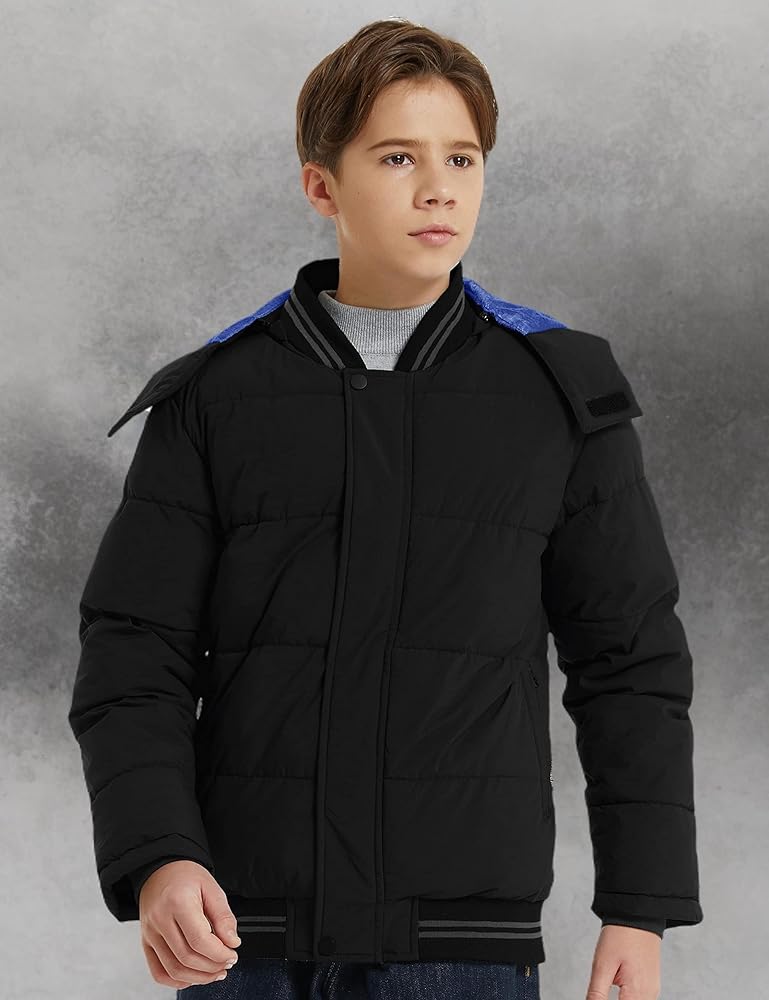 Amazon.com: wantdo Puffer Coat for Boys Thicken Winter Jacket