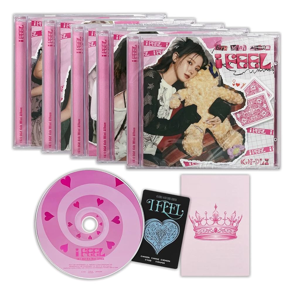 G)I-DLE - 6th Mini Album [I feel] (Jewel Ver. - Random) CD Case +