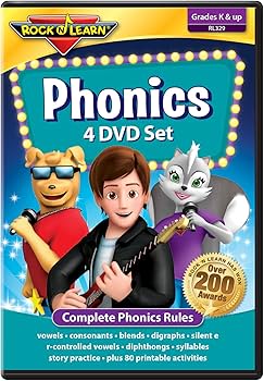 Amazon.com: Phonics 4 DVD Set by Rock 'N Learn: Complete Phonics