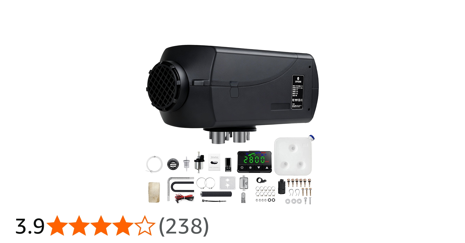 Amazon.co.jp: LVYUAN（リョクエン）5KW 12V 車内 FFヒーター 燃費