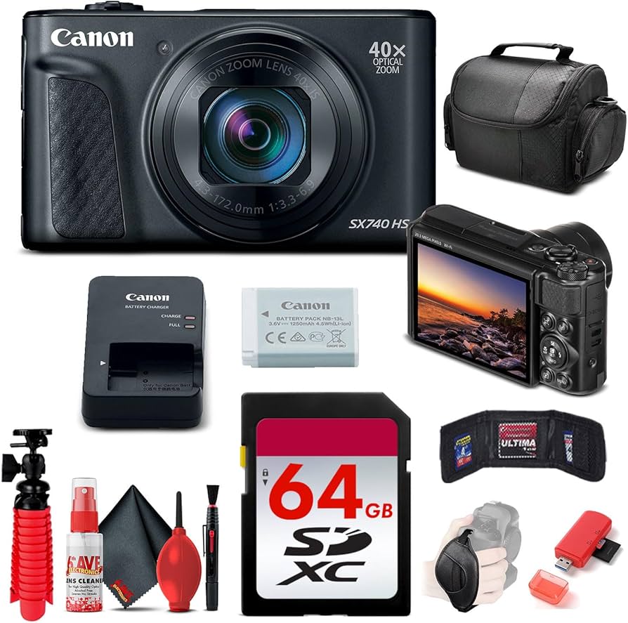 Amazon.com : Canon PowerShot SX740 HS Digital Camera (Black