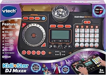 Amazon.co.jp: VTech KidiStar DJミキサー ブラック : 楽器・音響機器