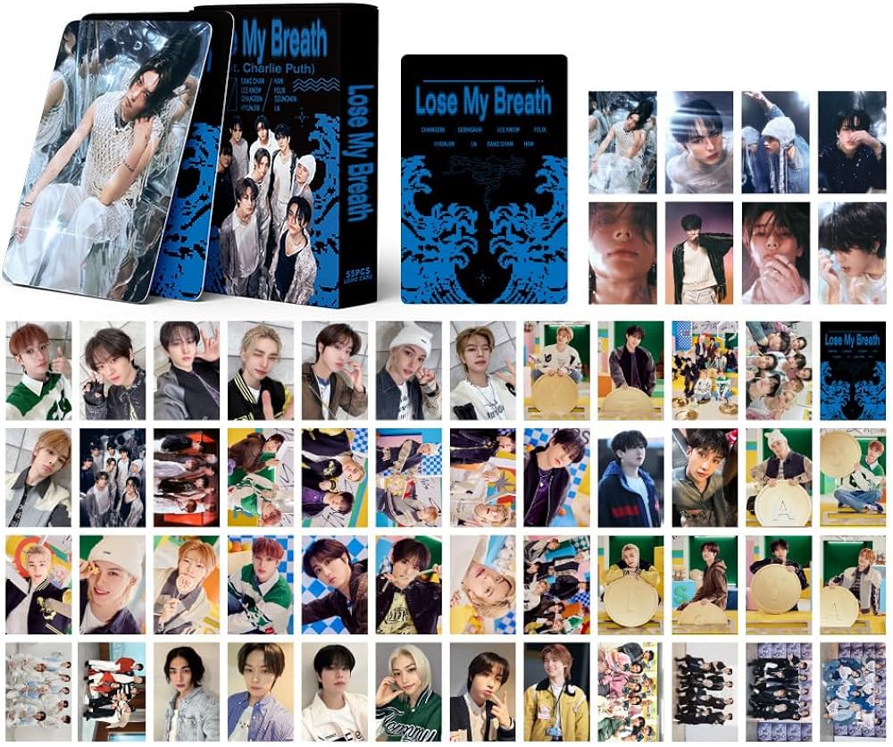 Generic 55 Pcs New Album Lose My Breath Lomo Cards for Stray-Kids