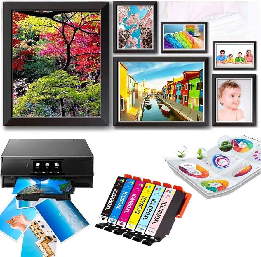 Amazon.co.jp: インクカートリッジ 80lエプソン用ic6cl80l 8本セット(6