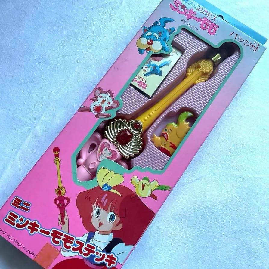 初代 昭和アニメ「魔法のプリンセス ミンキ-モモ」 ステッキ 希少