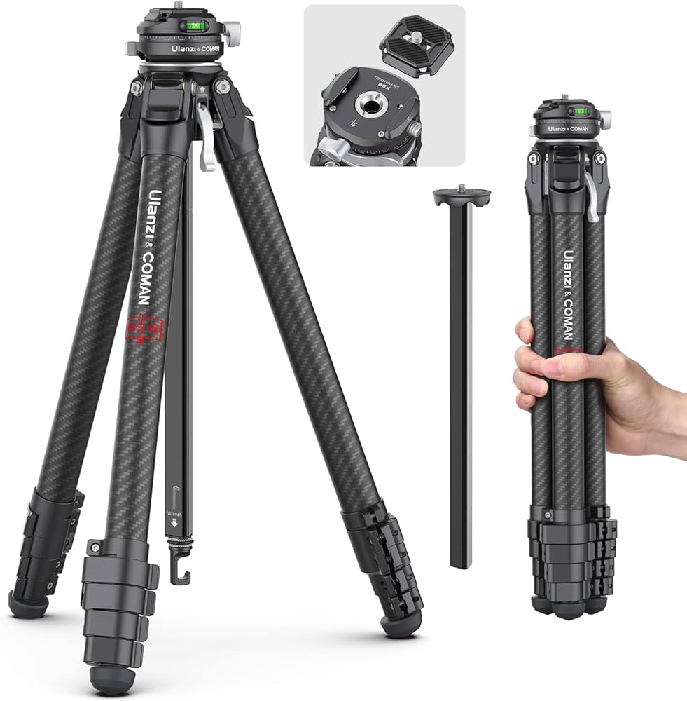 Amazon | Ulanzi ZERO F38 三脚 カーボン三脚 トラベル三脚 3Way雲台