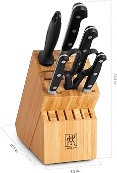 Amazon.com: ZWILLING Professional S Knife Set with Block, Chef's