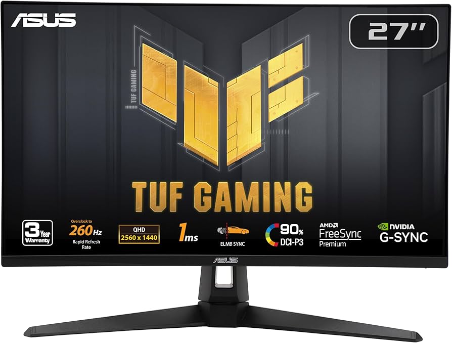 Amazon.com: ASUS TUF Gaming 27” 1440P Gaming Monitor (VG27AQM1A