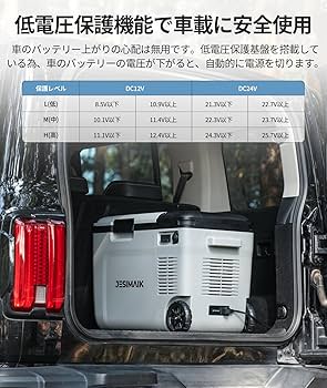 Amazon | JESIMAIK コードレス冷温庫 HT26 26L 急速冷凍【-18℃～60℃ 2