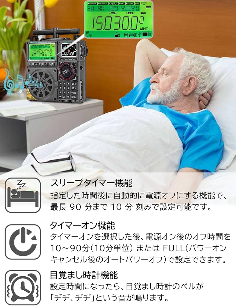 Amazon.co.jp: ZHIWHIS BCLラジオSSB高性能マルチバンド AM FM CB LW