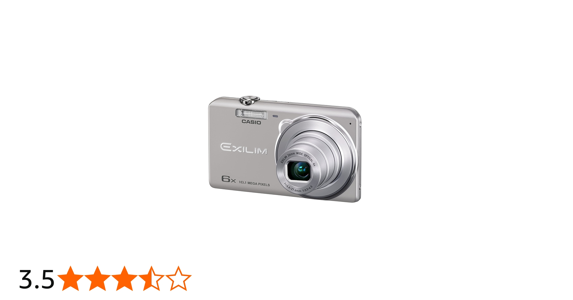 Amazon | CASIO デジタルカメラ EXILIM 1610万画素 6倍 シルバー EX