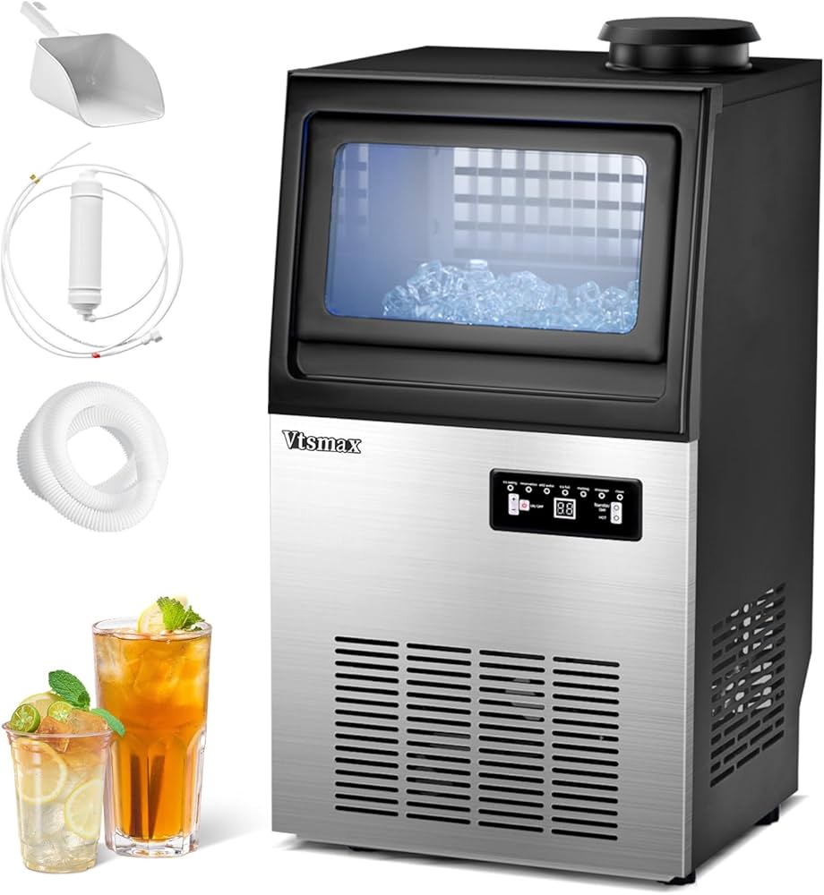 Amazon.co.jp: Vtsmax 業務用製氷機 45kg/日 アイスメーカー 高速製氷