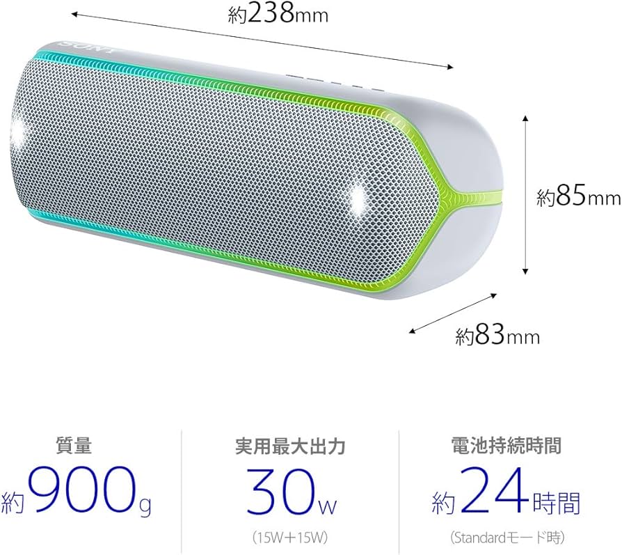 Amazon.co.jp: ソニー ワイヤレスポータブルスピーカー SRS-XB32