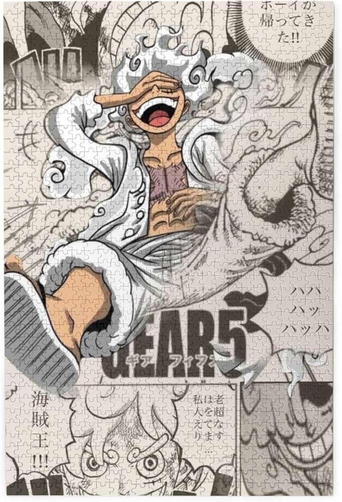 Amazon.co.jp: パズル ワンピース ルフィ ギア5 ジグソーパズル 木製