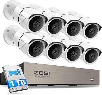 Amazon.com : ZOSI 3K Lite Home Security Camera System with Audio