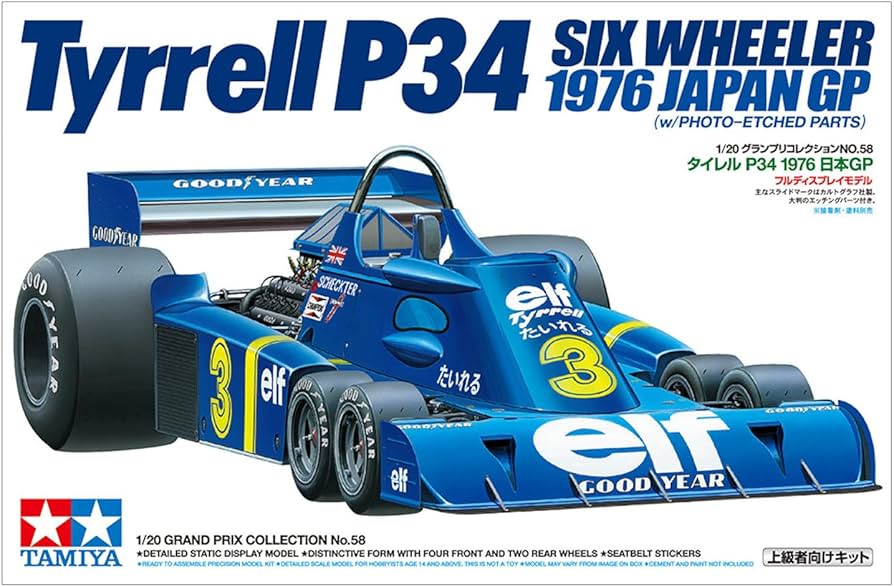 Amazon.com: Tamiya 1/20 Tyrrell P34 Six Wheeler W/Photo Etched