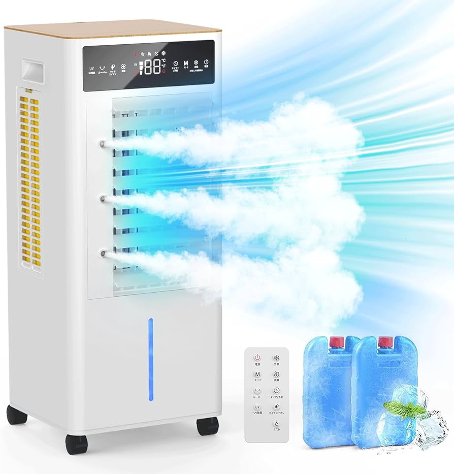Amazon.co.jp: 冷風機 冷風扇 【2024年新登場＆12L大容量＆3段階風量