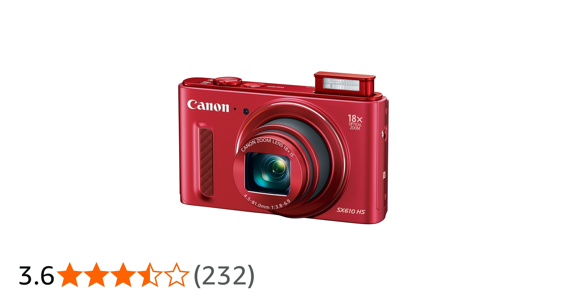 Buy Canon SX610 HS 20.2MP Point and Shoot Digital Camera (Red