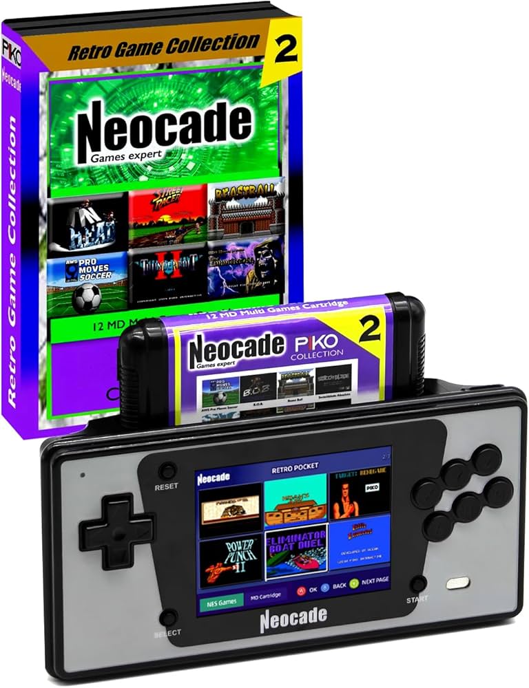 Amazon.co.jp: NEOCADE ポケット レトロゲーム機 セガメガドライブ用