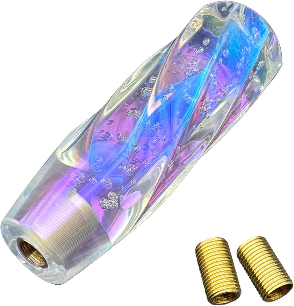 Amazon.co.jp: MARUHADO シフトノブ クリスタル バブル 汎用 ツイスト