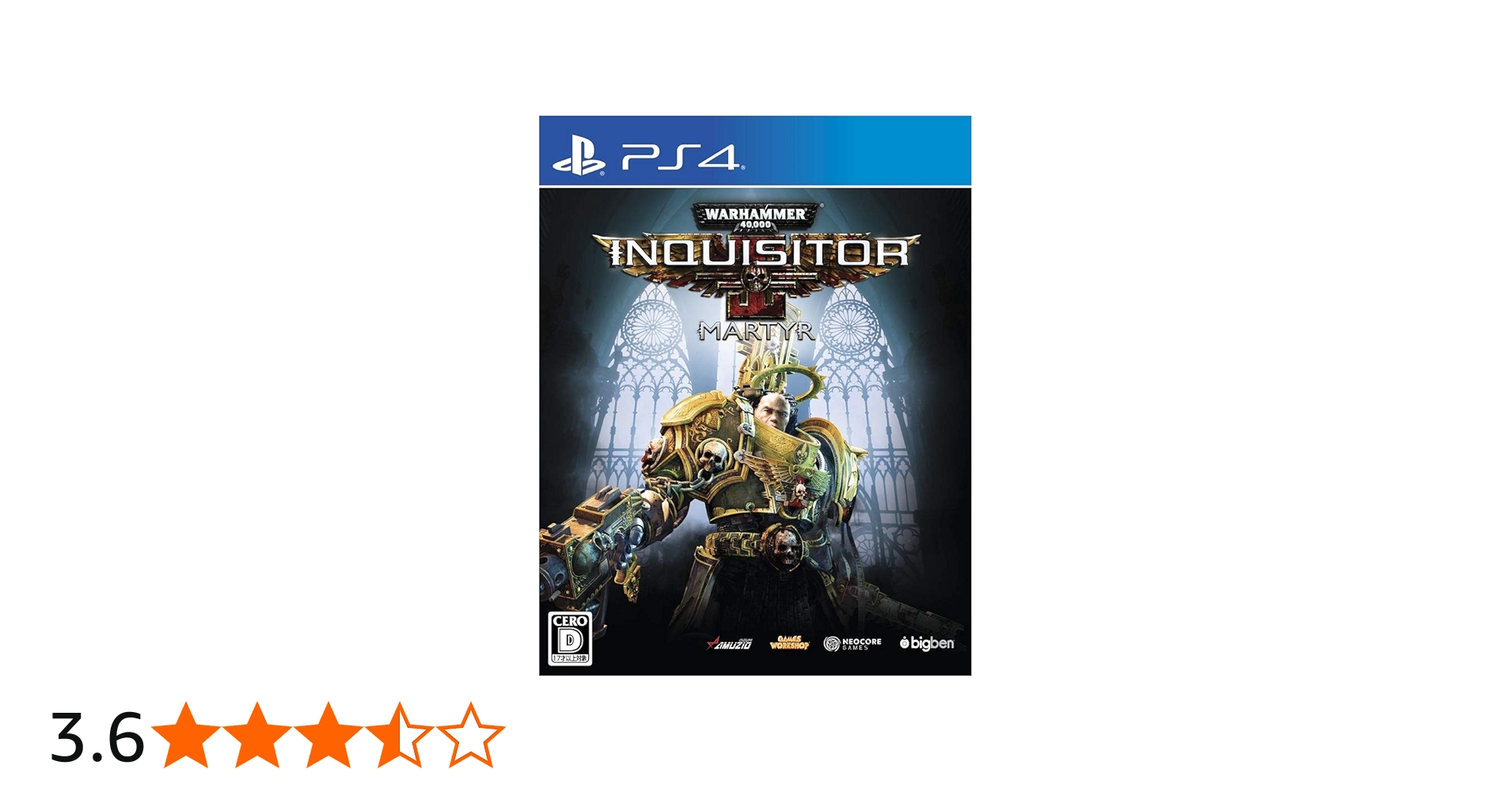 Amazon.co.jp: ウォーハンマー 40,000:Inquisitor - Martyr - PS4