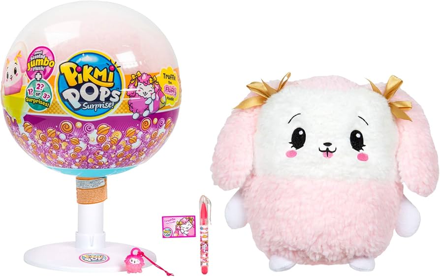 Amazon.com: Pikmi Pops S3 Large Plush Poodle Children's Toy : Toys