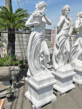 Amazon.co.jp: 天然大理石彫刻 花かごを持つヴィーナス (春) H200cm