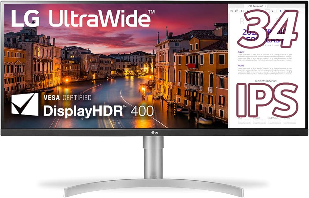 Amazon.co.jp: LG モニター ディスプレイ 34WN650-W 34インチ/平面