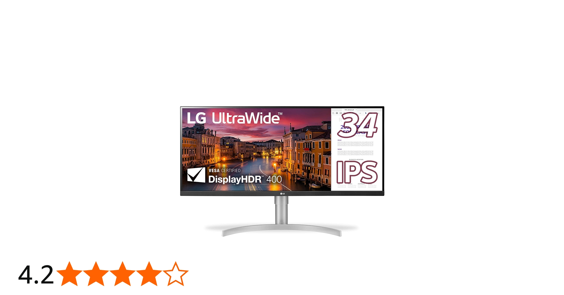 Amazon.co.jp: LG Monitor Display 34WN650-W 34 inch Flat Ultra Wide