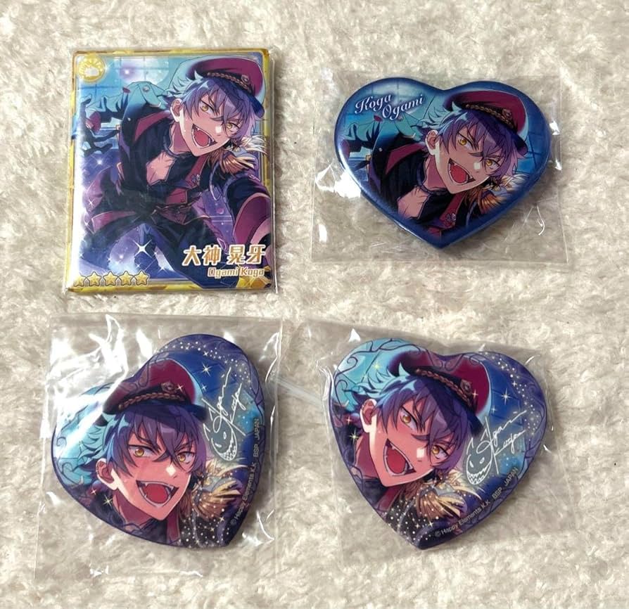 大神晃牙 缶バッジ イベコレ缶 52個 あんさんぶるスターズ 大神晃牙