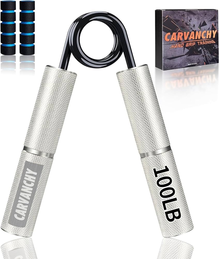 Amazon | 握力トレーナー 100ポンド 手首 前腕 筋力強化 金属製 滑ら