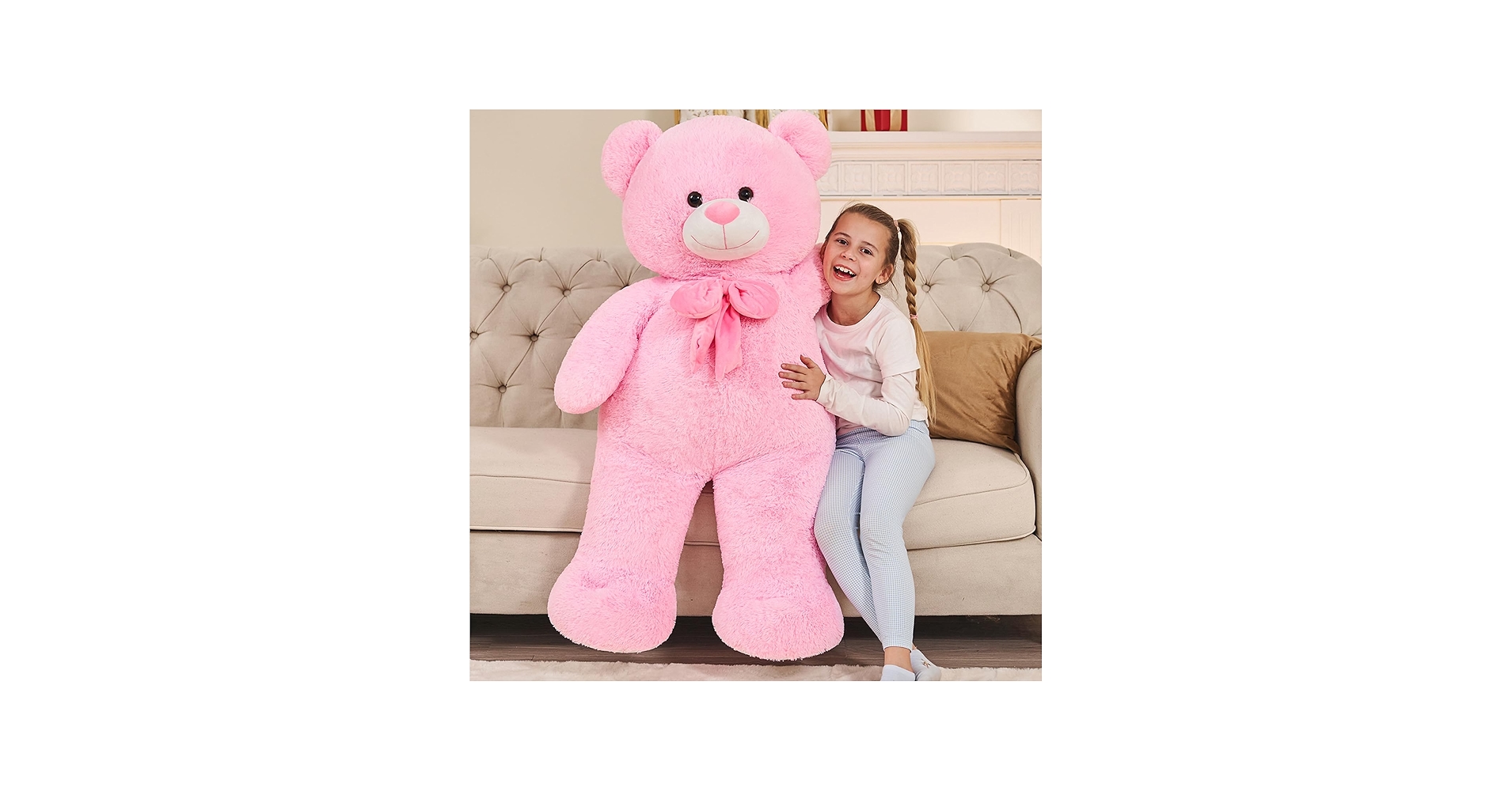 Amazon.com: Tezituor Giant Teddy Bear, 47 Inch Soft Big Stuffed