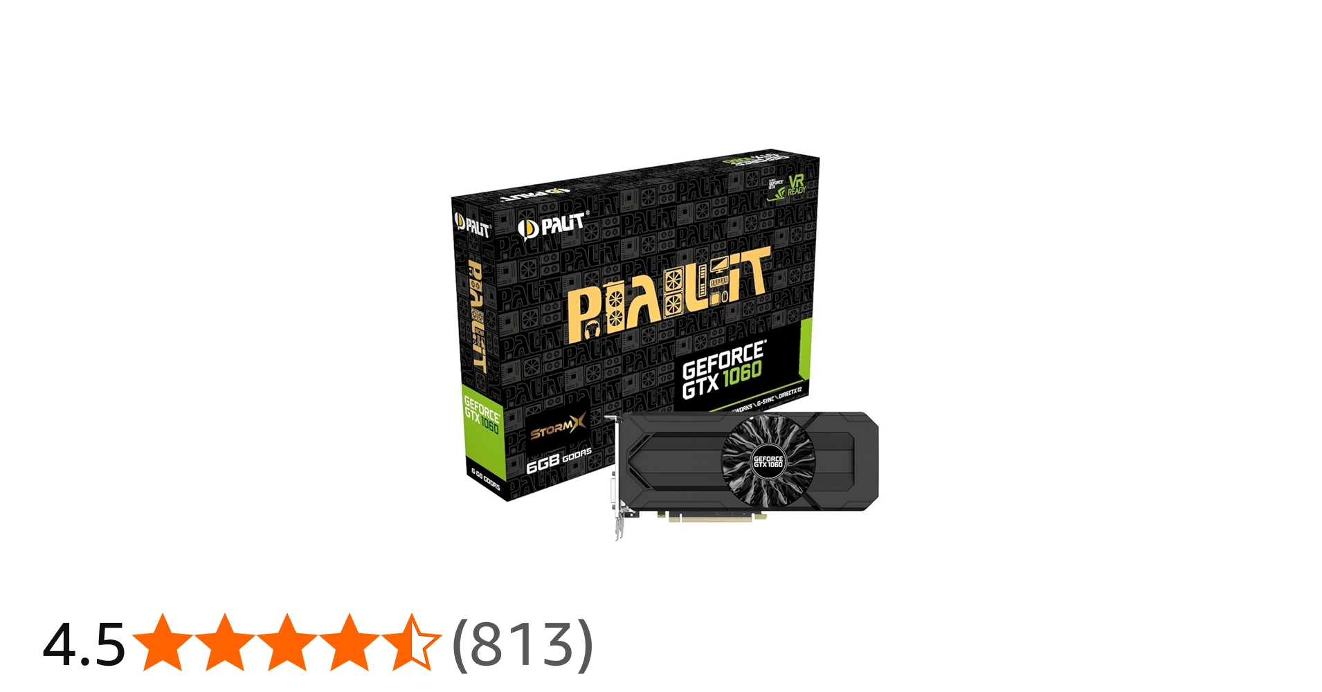 Amazon | Palit NVIDIA GeForce GTX1060 6GB StormX(Dual-Link DVI-D×1