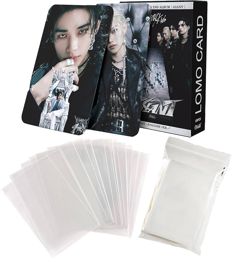 Amazon.com: KPOPBP Stray Kids Giant Album Photocards 55 PCS Lomo